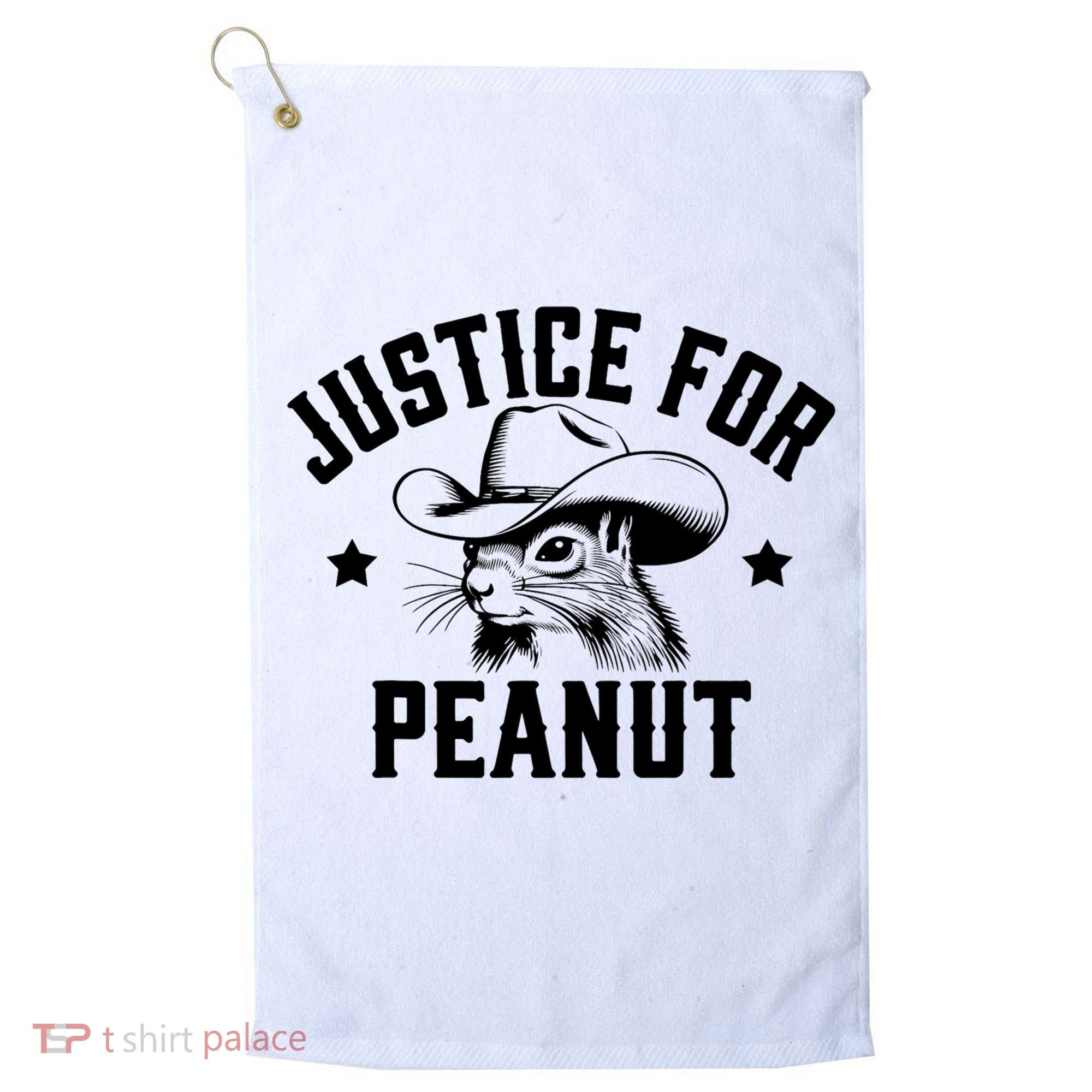 Justice For Peanut The Squirrel Peanut Squirrel Golf Towel