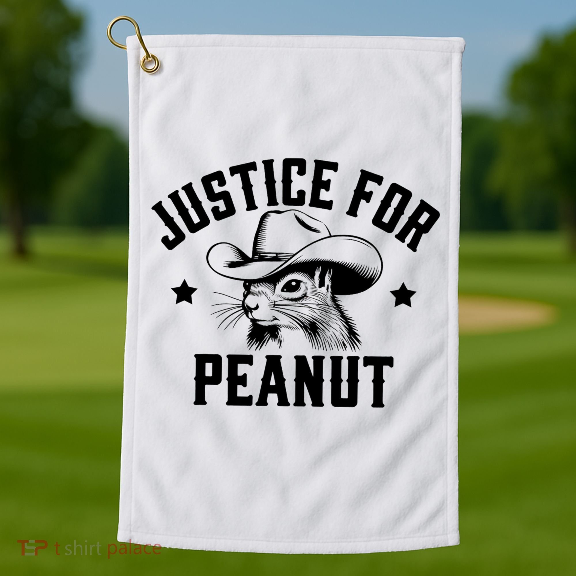Justice For Peanut The Squirrel Peanut Squirrel Golf Towel