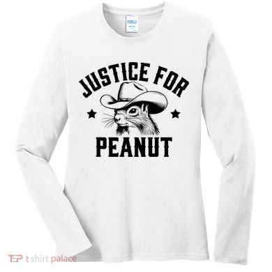 Justice For Peanut The Squirrel Peanut Squirrel Women's Long Sleeve Shirt
