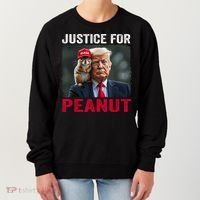 Justice For Peanut The Squirrel Wanted Women's Sweatshirt thumb 0