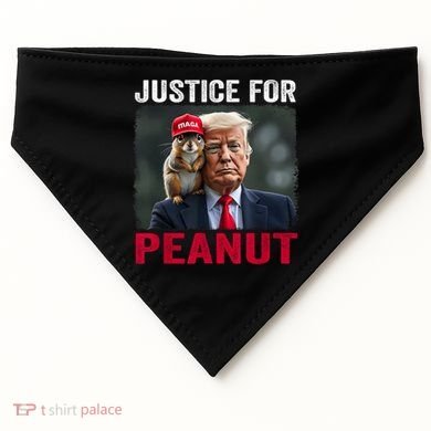 Justice For Peanut The Squirrel Wanted USA-Made Doggie Bandana