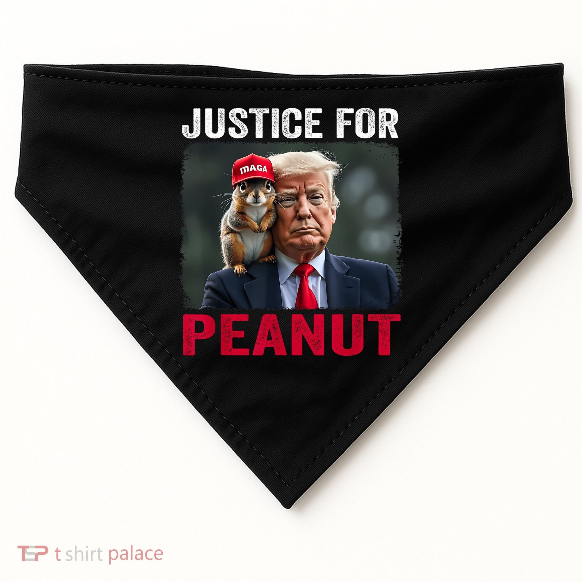 Justice For Peanut The Squirrel Wanted USA-Made Doggie Bandana