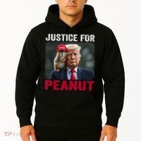 Justice For Peanut The Squirrel Wanted Hoodie thumb 2