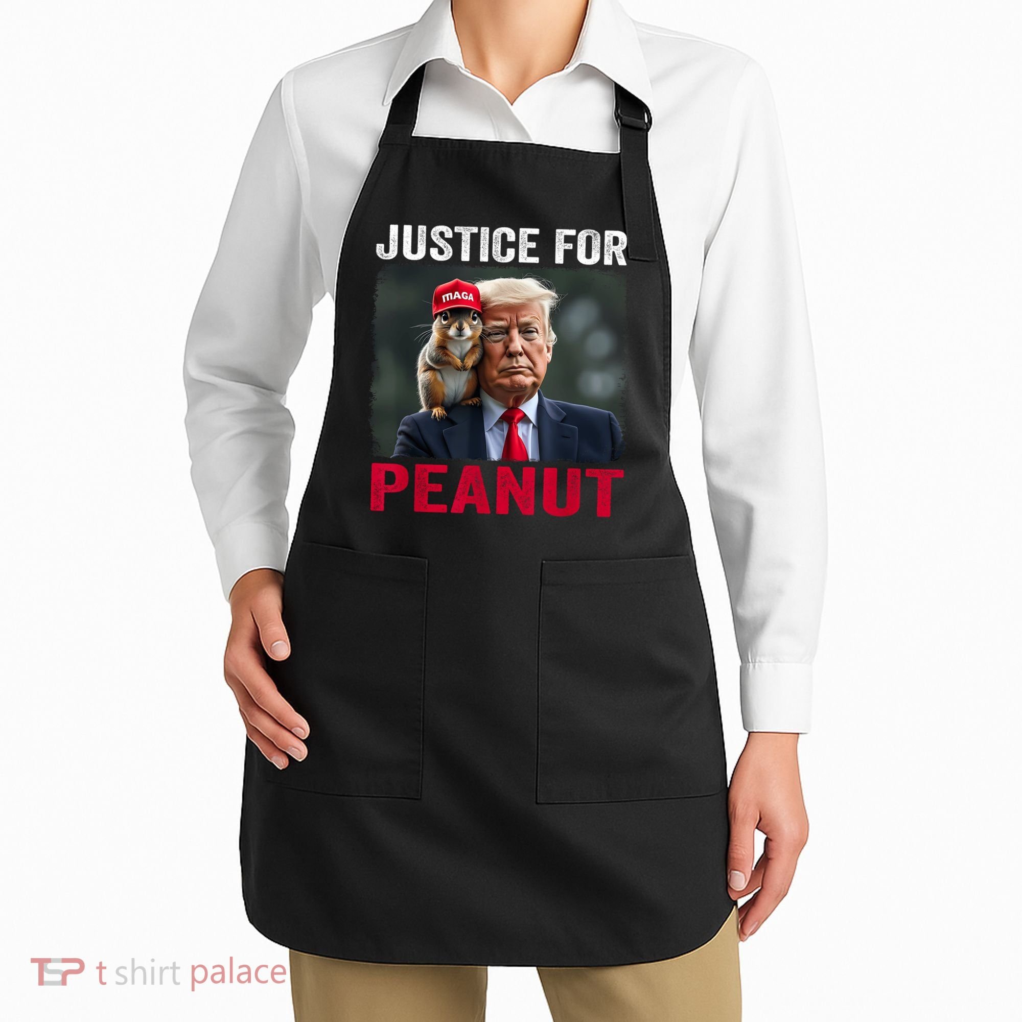 Justice For Peanut The Squirrel Wanted Apron