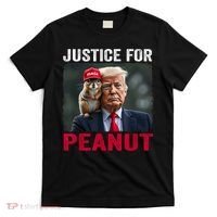 Justice For Peanut The Squirrel Wanted T-Shirt thumb 0
