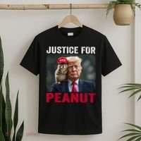 Justice For Peanut The Squirrel Wanted T-Shirt thumb 2