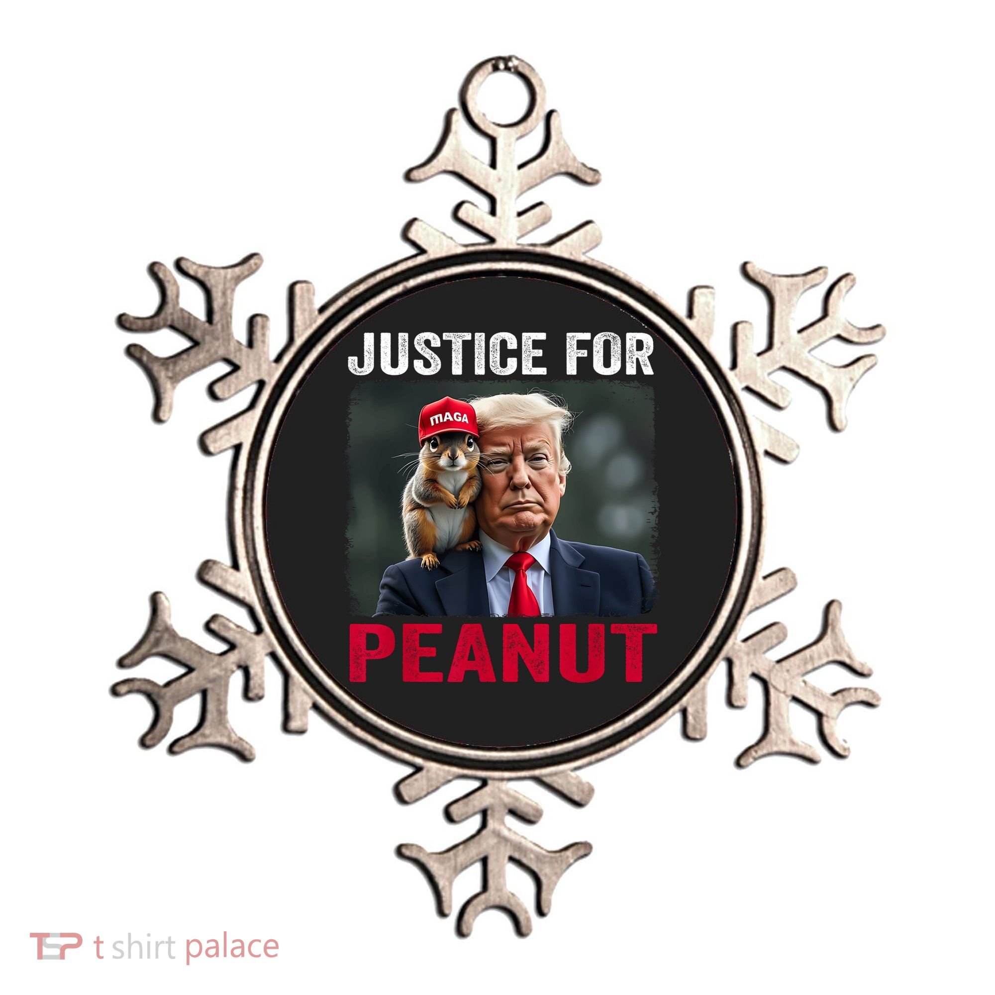 Justice For Peanut The Squirrel Wanted Ornament