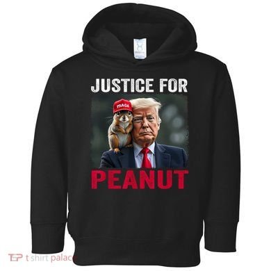 Justice For Peanut The Squirrel Wanted Toddler Hoodie