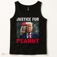 Justice For Peanut The Squirrel Wanted Tank Top thumb 2