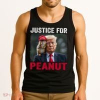 Justice For Peanut The Squirrel Wanted Tank Top thumb 3