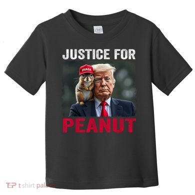 Justice For Peanut The Squirrel Wanted Toddler T-Shirt