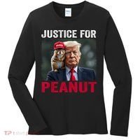Justice For Peanut The Squirrel Wanted Women's Long Sleeve Shirt thumb 0