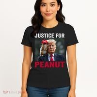 Justice For Peanut The Squirrel Wanted Women's T-Shirt thumb 4