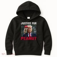 Justice For Peanut The Squirrel Wanted Kids Hoodie thumb 0