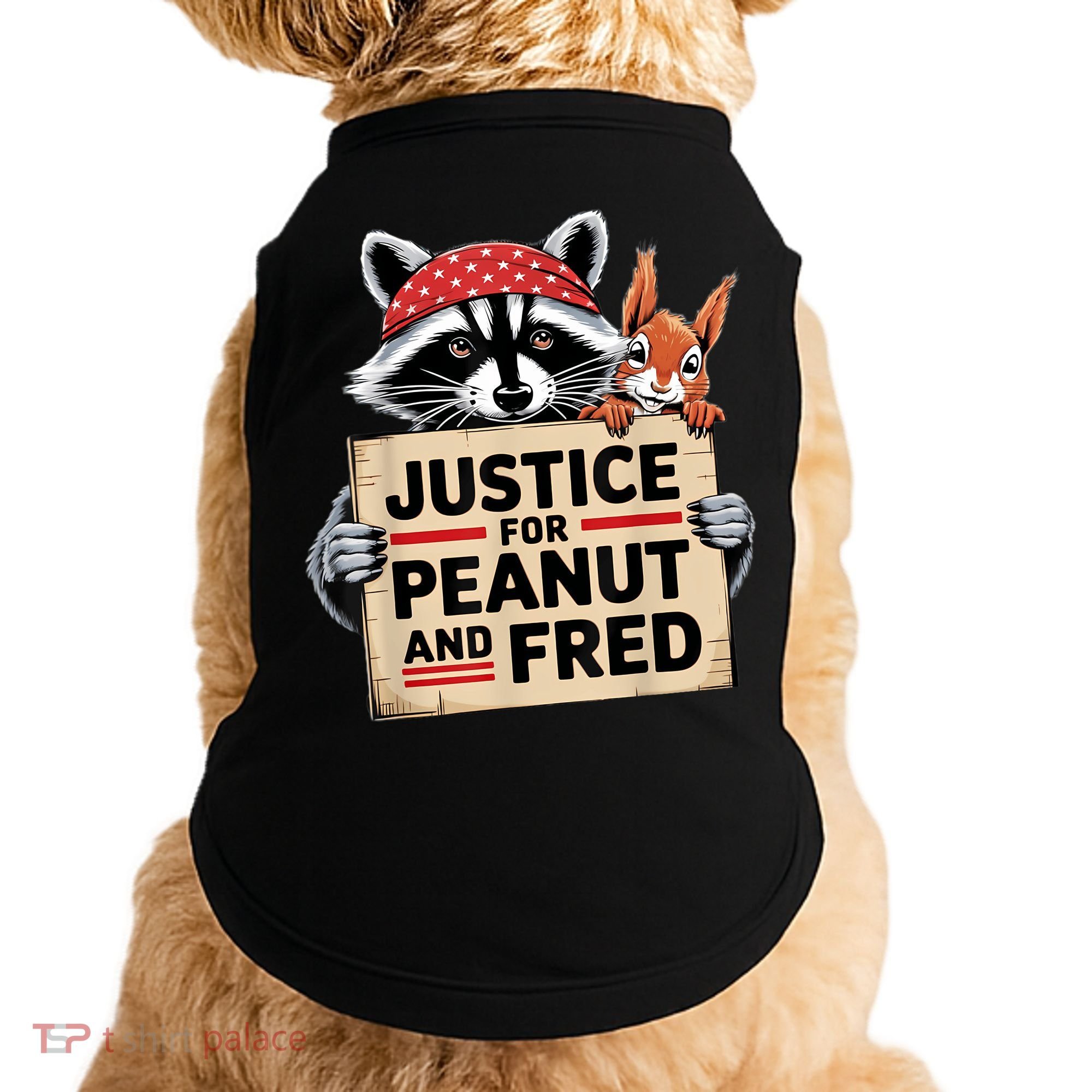 Justice For Peanut The Squirrel And Fred The Raccon Doggie Tank