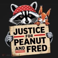 Justice For Peanut The Squirrel And Fred The Raccon Hoodie thumb 2
