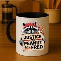 Justice For Peanut The Squirrel And Fred The Raccon Coffee Mug thumb 4