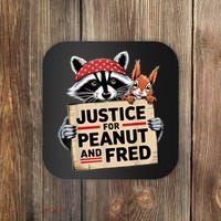 Justice For Peanut The Squirrel And Fred The Raccon Coaster thumb 0