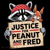 Justice For Peanut The Squirrel And Fred The Raccon Coaster thumb 2