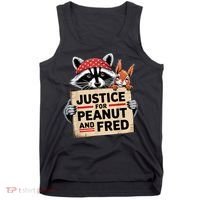 Justice For Peanut The Squirrel And Fred The Raccon Tank Top thumb 0