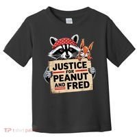 Justice For Peanut The Squirrel And Fred The Raccon Toddler T-Shirt thumb 0