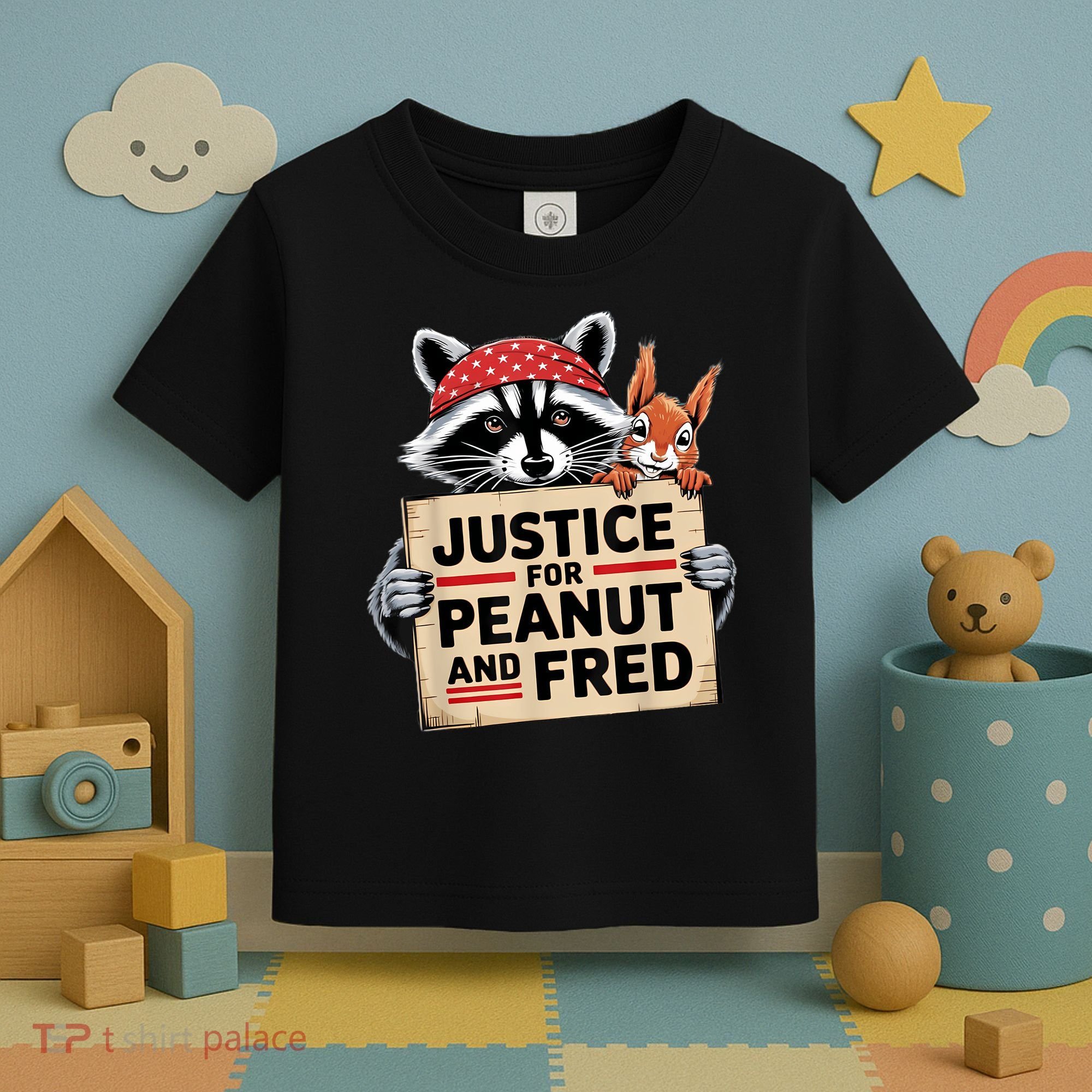 Justice For Peanut The Squirrel And Fred The Raccon Toddler T-Shirt