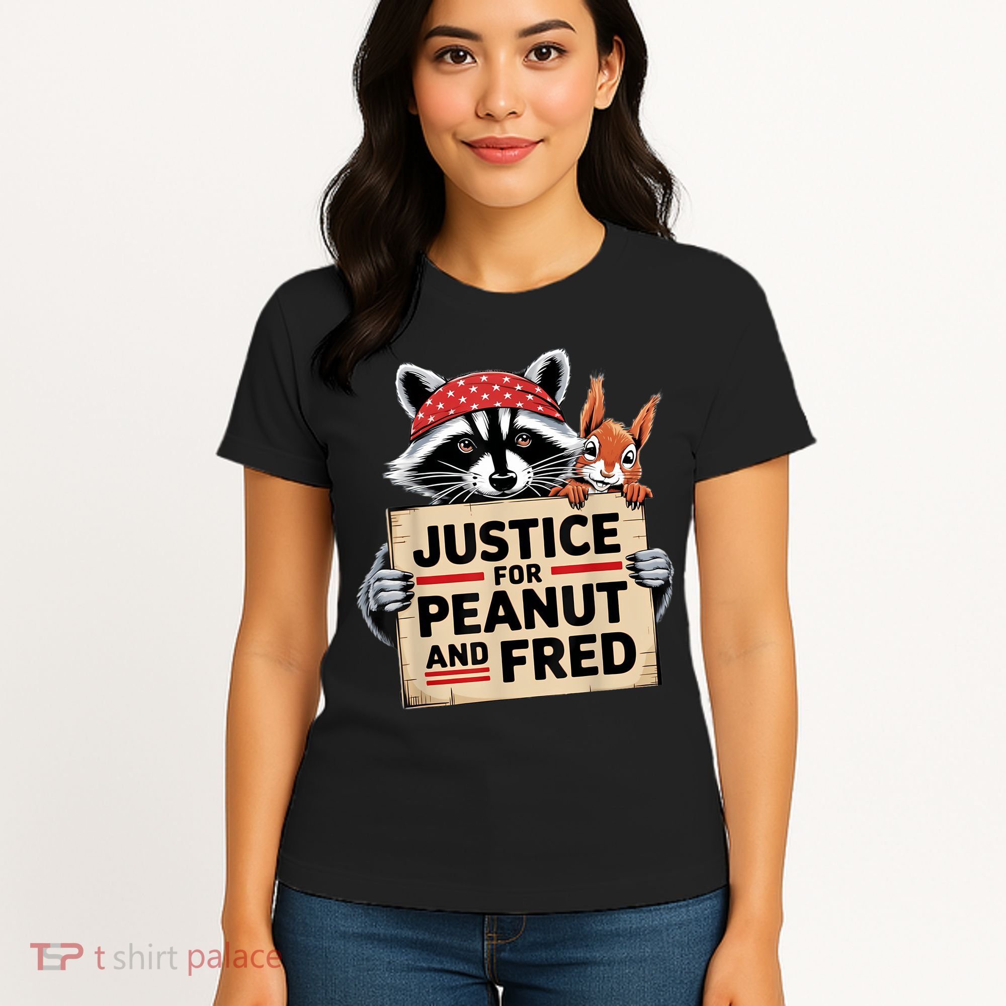 Justice For Peanut The Squirrel And Fred The Raccon Women's T-Shirt