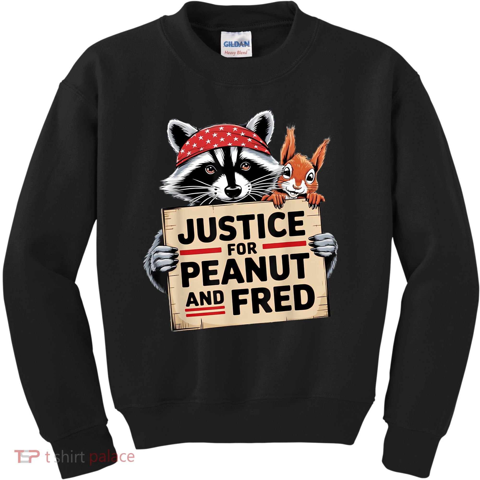 Justice For Peanut The Squirrel And Fred The Raccon Kids Sweatshirt