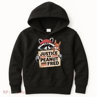 Justice For Peanut The Squirrel And Fred The Raccon Kids Hoodie thumb 0