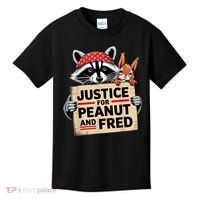Justice For Peanut The Squirrel And Fred The Raccon Kids T-Shirt thumb 0