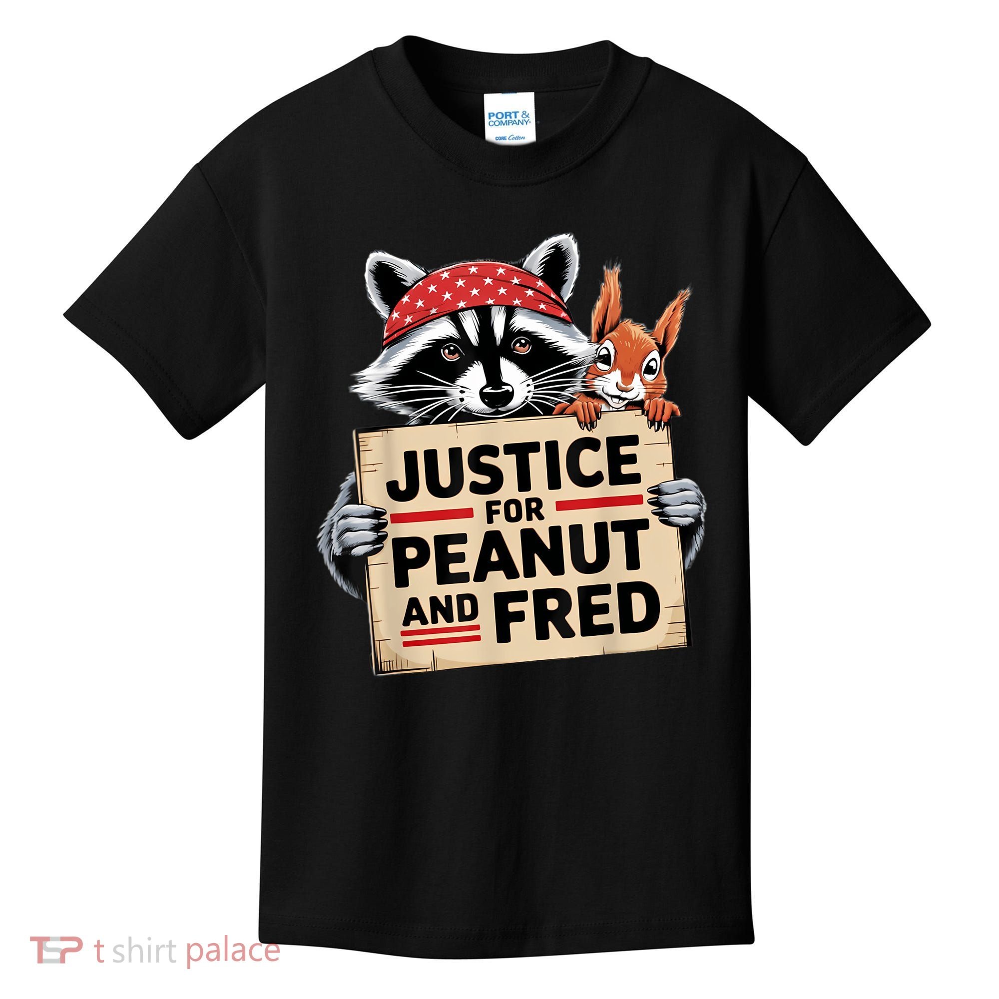 Justice For Peanut The Squirrel And Fred The Raccon Kids T-Shirt