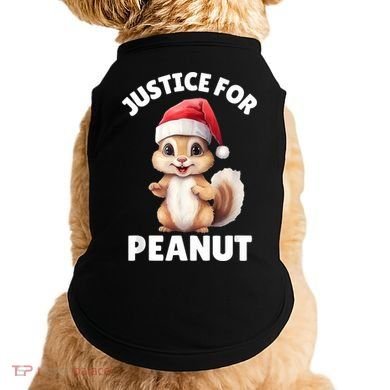 Justice For Peanut The Squirrel Funny Doggie Tank