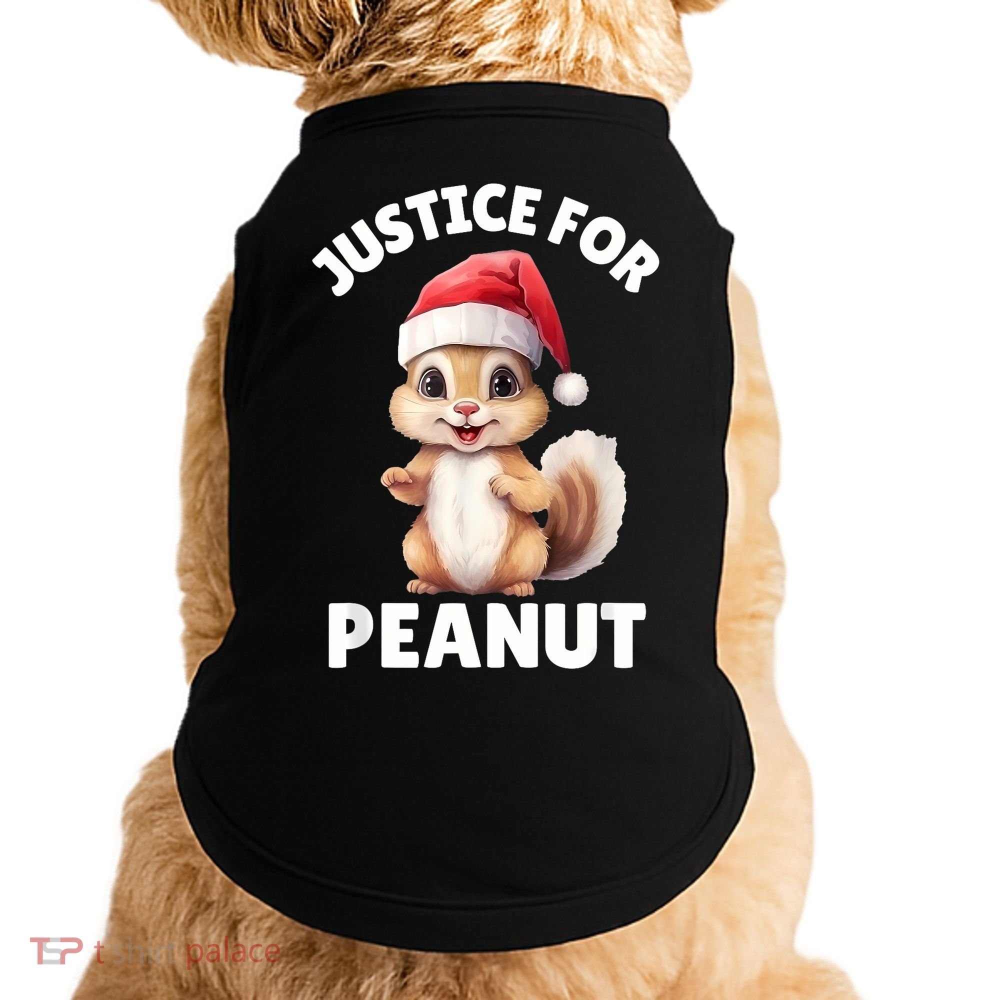 Justice For Peanut The Squirrel Funny Doggie Tank