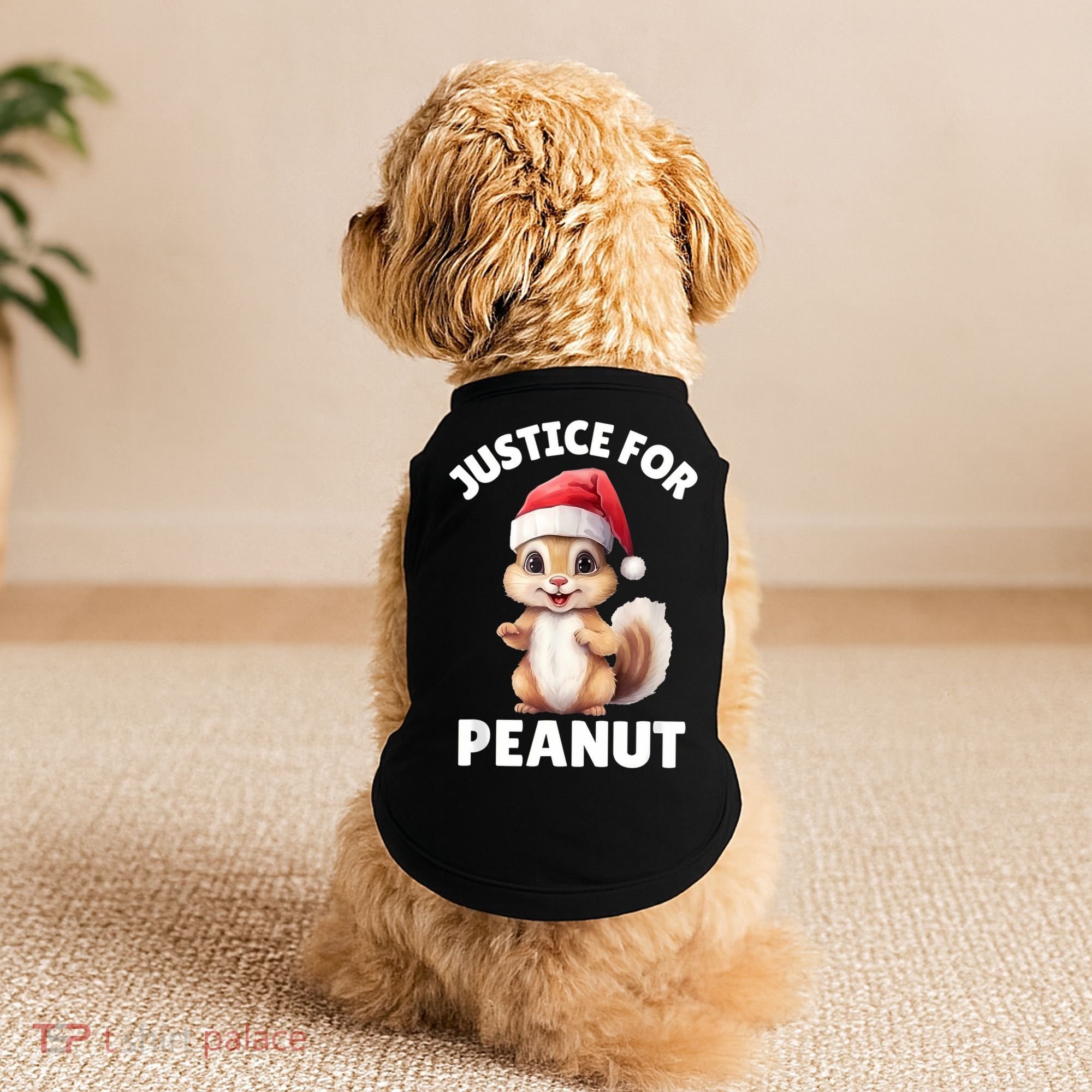 Justice For Peanut The Squirrel Funny Doggie Tank