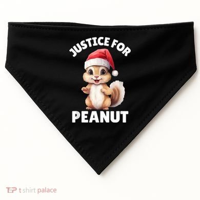 Justice For Peanut The Squirrel Funny USA-Made Doggie Bandana