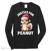 Justice For Peanut The Squirrel Funny Long Sleeve Shirt thumb 0