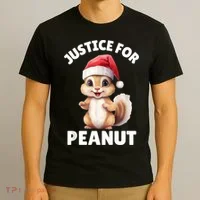 Justice For Peanut The Squirrel Funny T-Shirt thumb 3