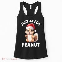 Justice For Peanut The Squirrel Funny Women's Tank Top thumb 0
