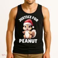 Justice For Peanut The Squirrel Funny Tank Top thumb 3