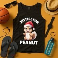 Justice For Peanut The Squirrel Funny Tank Top thumb 4