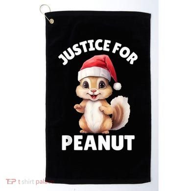 Justice For Peanut The Squirrel Funny Golf Towel
