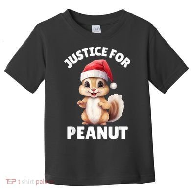 Justice For Peanut The Squirrel Funny Toddler T-Shirt