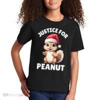 Justice For Peanut The Squirrel Funny Kids T-Shirt thumb 2