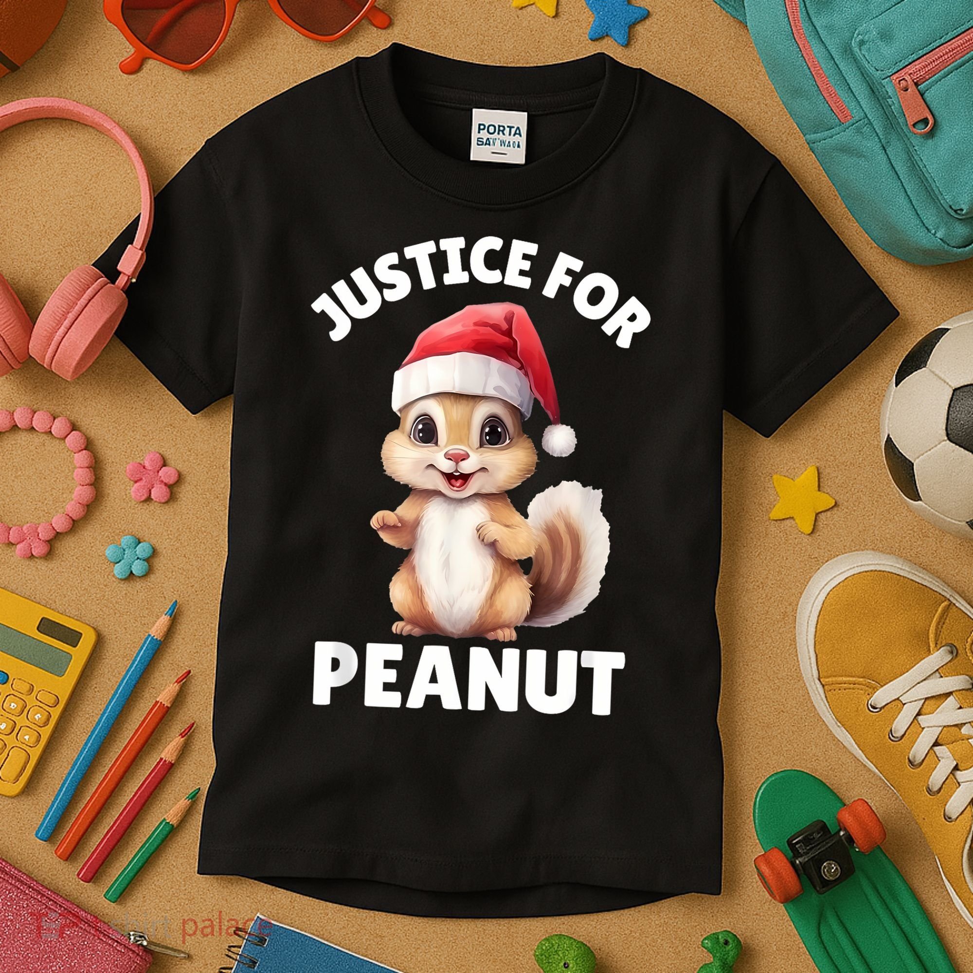 Justice For Peanut The Squirrel Funny Kids T-Shirt