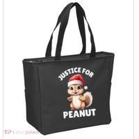 Justice For Peanut The Squirrel Funny Tote Bag thumb 2