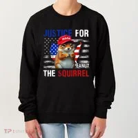 Justice For Peanut The Squirrel Peanut Squirrel Women's Sweatshirt thumb 0