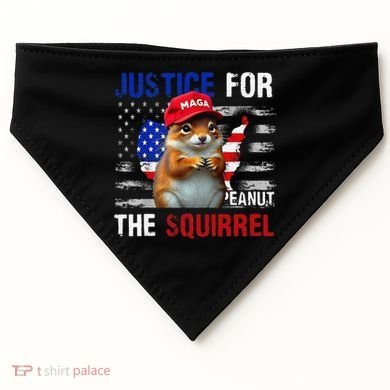 Justice For Peanut The Squirrel Peanut Squirrel USA-Made Doggie Bandana