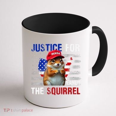 Justice For Peanut The Squirrel Peanut Squirrel Coffee Mug back