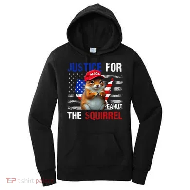 Justice For Peanut The Squirrel Peanut Squirrel Women's Hoodie