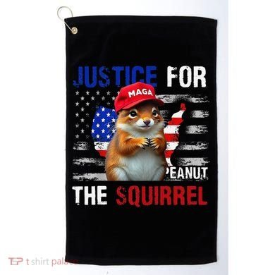 Justice For Peanut The Squirrel Peanut Squirrel Golf Towel